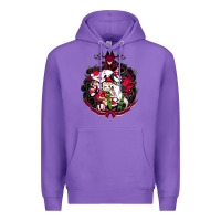 Purple hazbin hotel christmas Premium Hoodie - lanVoArt
