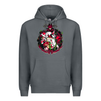 Rock hazbin hotel christmas Premium Hoodie - lanVoArt