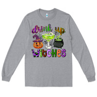 Heather Grey drink up witches Long Sleeve Tee - CowGirlArtShop
