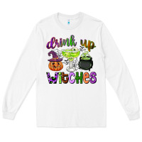 White drink up witches Long Sleeve Tee - CowGirlArtShop
