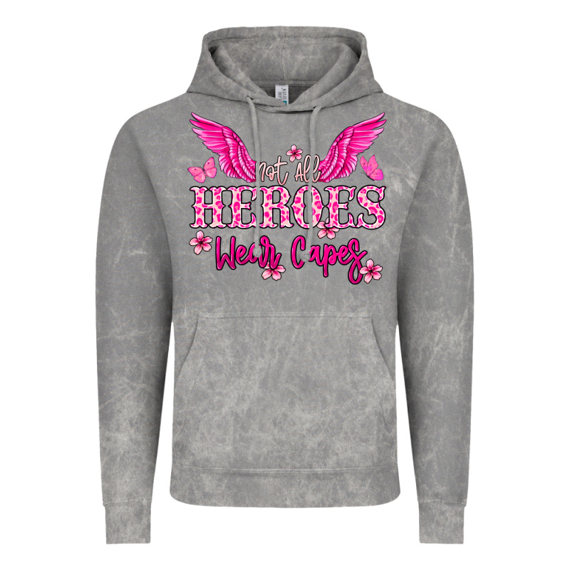Not All Heroes Wear Capes Cancer Awareness Vintage Hoodie by HowdyJamesFarm | Teevron