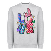 Heather Grey easter love Heavyweight Sweatshirt - FaDigitalArtStudio