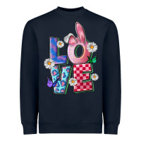 Navy easter love Heavyweight Sweatshirt - FaDigitalArtStudio