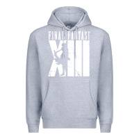 Heather Grey final fantasy xiii lightning white Premium Hoodie - lanVoArt