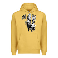 Antique Gold present mic screaming Premium Hoodie - lanVoArt