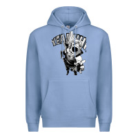 Colony Blue present mic screaming Premium Hoodie - lanVoArt