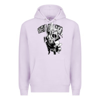 Lilac present mic screaming Premium Hoodie - lanVoArt