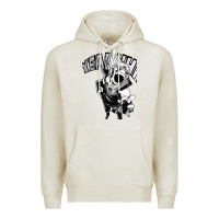 Oatmeal Heather present mic screaming Premium Hoodie - lanVoArt