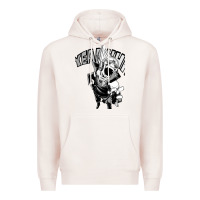 Pale Pink present mic screaming Premium Hoodie - lanVoArt
