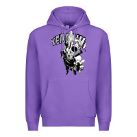 Purple present mic screaming Premium Hoodie - lanVoArt
