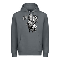 Rock present mic screaming Premium Hoodie - lanVoArt
