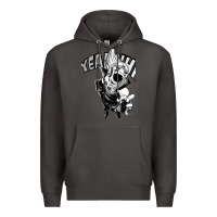 Smoke present mic screaming Premium Hoodie - lanVoArt