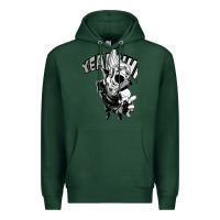 Sports Green present mic screaming Premium Hoodie - lanVoArt