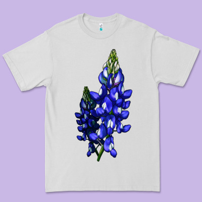 Bluebonnet Flower Premium Tee Designed By Lillyallendesigns