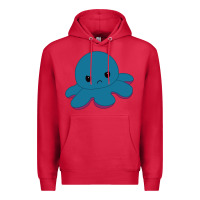 Cardinal angry blue moody reversible octopus Premium Hoodie - lanVoArt
