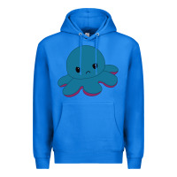 True Royal angry blue moody reversible octopus Premium Hoodie - lanVoArt