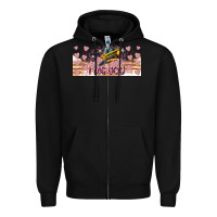 Black I Dig You Valentine 16oz Zipper Hoodie - CowhideDigitalArt