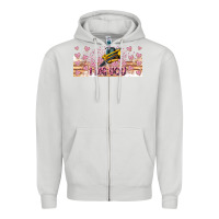 Dove Grey I Dig You Valentine 16oz Zipper Hoodie - CowhideDigitalArt