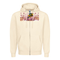 Sandshell I Dig You Valentine 16oz Zipper Hoodie - CowhideDigitalArt