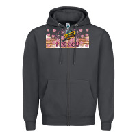 Smoke I Dig You Valentine 16oz Zipper Hoodie - CowhideDigitalArt