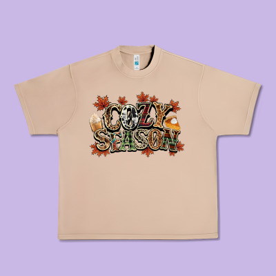 Cozy Season Fall Urban Heavy Tee Designed By Nancycooperartshop