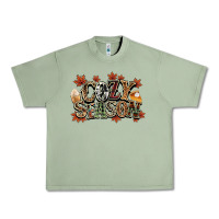 Oil Green Cozy season Fall Urban Heavy Tee - NancyCooperArtShop