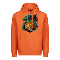 Carrot dragon and a d20 Premium Hoodie - lanVoArt