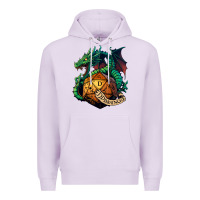 Lilac dragon and a d20 Premium Hoodie - lanVoArt
