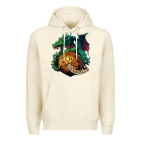 Sandshell dragon and a d20 Premium Hoodie - lanVoArt