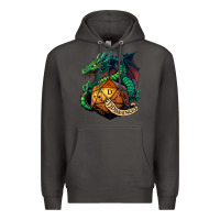 Smoke dragon and a d20 Premium Hoodie - lanVoArt
