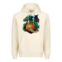 Tofu dragon and a d20 Premium Hoodie - lanVoArt