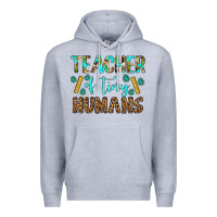 Heather Grey teacher of tiny humans Premium Hoodie - BundleAndBundleShop