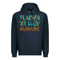 Navy teacher of tiny humans Premium Hoodie - BundleAndBundleShop