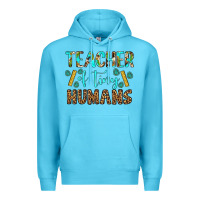 Ocean Blue teacher of tiny humans Premium Hoodie - BundleAndBundleShop