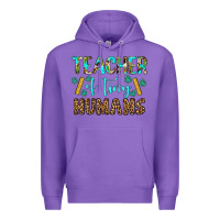 Purple teacher of tiny humans Premium Hoodie - BundleAndBundleShop