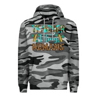 Slate Camo teacher of tiny humans Premium Hoodie - BundleAndBundleShop