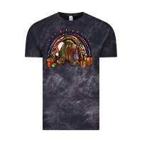 Cloud Black Army Christmas rainbow Vintage Tee - NancyCooperArtShop
