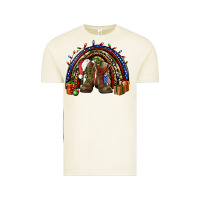 Vintage Arctic Army Christmas rainbow Vintage Tee - NancyCooperArtShop
