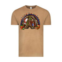 Army Christmas Rainbow Vintage Tee | Teevron