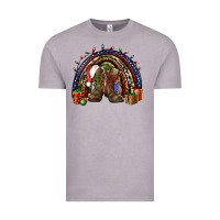 Vintage Zinc Army Christmas rainbow Vintage Tee - NancyCooperArtShop