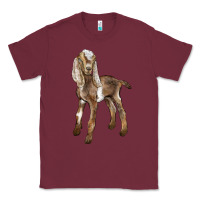 Burgundy Baby Nubian Goat Classic Tee - LillyAllenDesigns