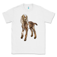 White Baby Nubian Goat Classic Tee - LillyAllenDesigns