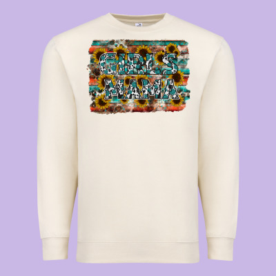Girls Mama Premium Sweatshirt Designed By Racoondesign