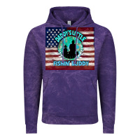 Cloud Purple daddy's little fishin buddy Vintage Hoodie - TumblerDesignByShophia