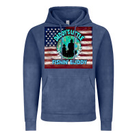 Vintage Denim daddy's little fishin buddy Vintage Hoodie - TumblerDesignByShophia