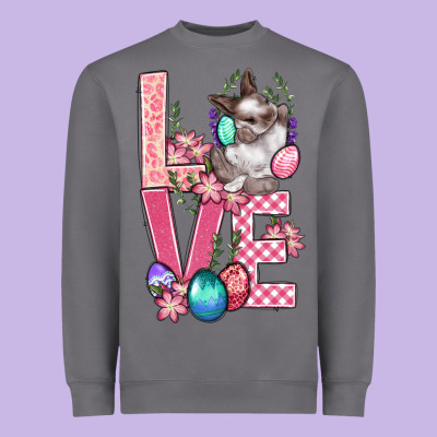 Love Easter Heavyweight Sweatshirt Designed By Bundleandbundleshop