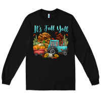Black its fall yall Long Sleeve Tee - CowGirlArtShop