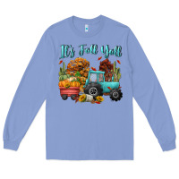 Colony Blue its fall yall Long Sleeve Tee - CowGirlArtShop