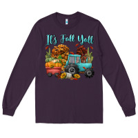 Plum its fall yall Long Sleeve Tee - CowGirlArtShop
