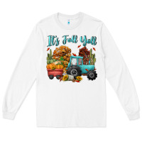 White its fall yall Long Sleeve Tee - CowGirlArtShop
